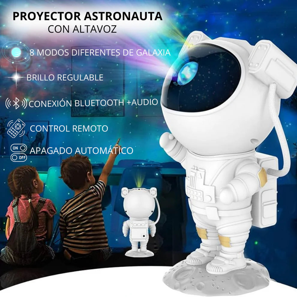 Proyector astronauta con altavoz bluetooth + 2 Airpods PRO con pantalla y Cancelación de Ruido